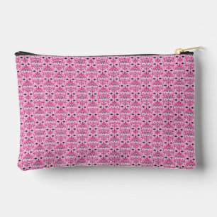 Roze en zwarte damast etui