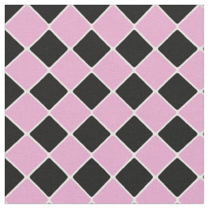 Roze en zwarte Diamond Tiles uit 1950 Stof