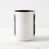 Roze en zwarte Dikte Tarotkaart Witchy Celestial Mok (Midden)