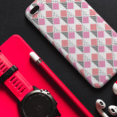 roze en zwarte driehoekspatroon esthetisch Case-Mate iPhone case