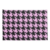 Roze en zwarte hond kussensloop (Achterkant-Rechts)