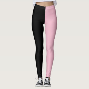 Roze en zwarte Leggings