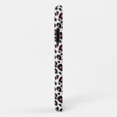 roze en zwarte luipaard Case-Mate iPhone case (Achterkant/rechts)