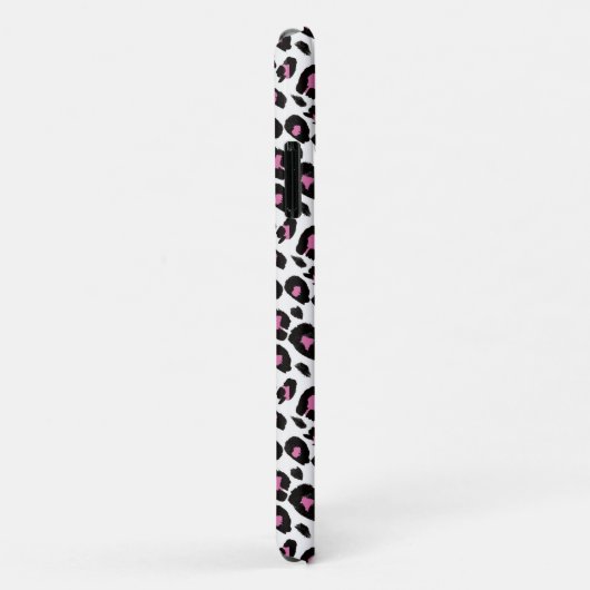 roze en zwarte luipaard Case-Mate iPhone case (Achterkant/rechts)