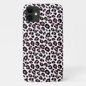 roze en zwarte luipaard Case-Mate iPhone case (Achterkant)