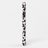roze en zwarte luipaard Case-Mate iPhone case (Achterkant/rechts)