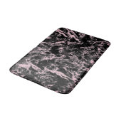 Roze en zwarte marmer badmat (Gekanteld)