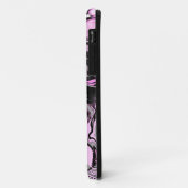 Roze en zwarte marmer Fluid Art Cells Modern Case-Mate iPhone Case (Achterkant/links)