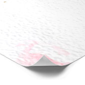 Roze en zwarte marmer. Handtekening Poster (Hoek)