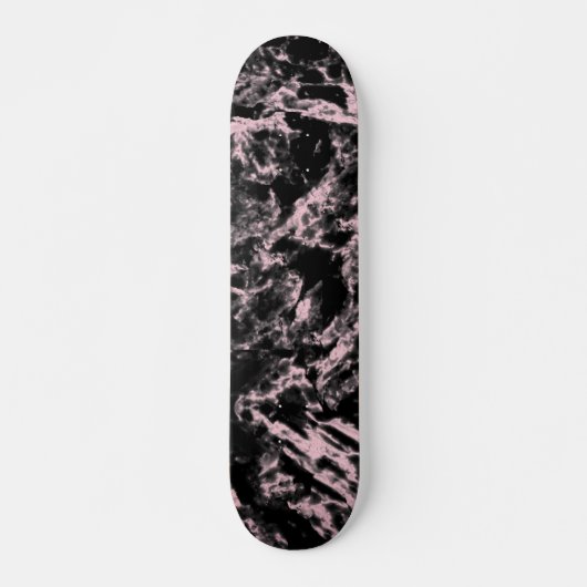 Roze en zwarte marmer skateboard (Voorkant)