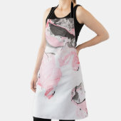 Roze en zwarte marmer textuur. Handtekening Schort (Insitu)