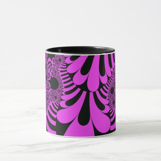 Roze en zwarte mod mok (Midden)