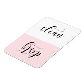 Roze en zwarte moderne wasmachine magneet (Linkerzijde)