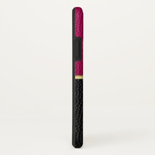 Roze en zwarte monogrammed iPhone / iPad case (Achterkant / rechts)