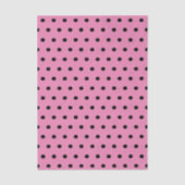 Roze en zwarte pooldots tissuepapier (Voorkant)