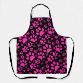 Roze en zwarte Prints Schort (Voorkant)