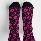 Roze en zwarte Prints Sokken (Top)