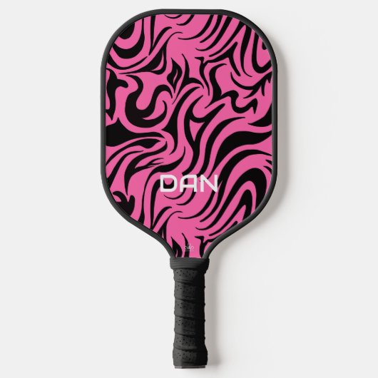 Roze en zwarte rode Pickleball Paddle (Voorkant)