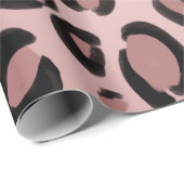 Roze en zwarte schildpadden cadeaupapier (Rol Hoek)