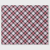 Roze en zwarte spelden cadeaupapier (Vlak)