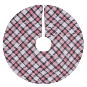 Roze en zwarte spelden kerstboom rok