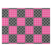 Roze en zwarte speldendoek tafelkleed (Voorkant (Horizontaal))