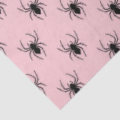 Roze en zwarte spinnen tissuepapier (Detail)