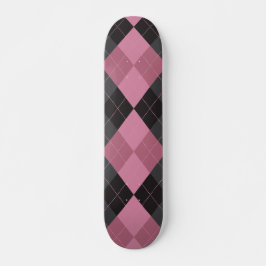 Roze en zwarte stijl skateboard