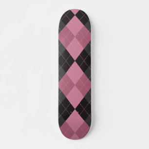 Roze en zwarte stijl skateboard
