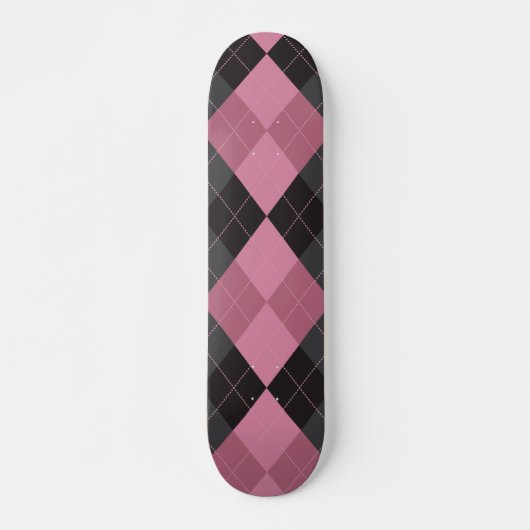 Roze en zwarte stijl skateboard (Voorkant)