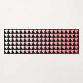 Roze en zwarte verlooppatroon yogamat (Achterkant (horizontaal))