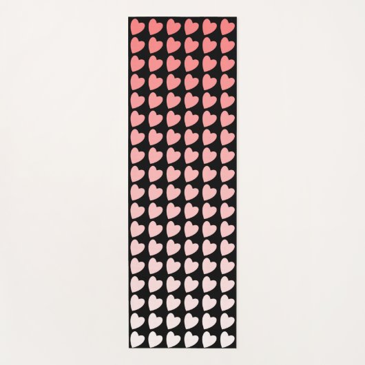 Roze en zwarte verlooppatroon yogamat (Voorkant)