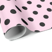 Roze en zwarte vlekjes met stipte omhulling papier (Rol Hoek)