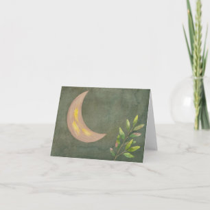 Roze en zwarte Waterverf Celsius Notitiekaartje