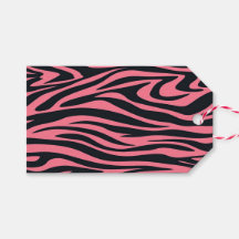 Roze en zwarte Zebra dierenprint