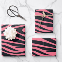 Roze en zwarte Zebra dierenprint