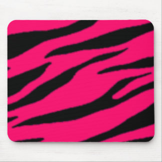 Roze en zwarte Zebra Mousepad Muismat