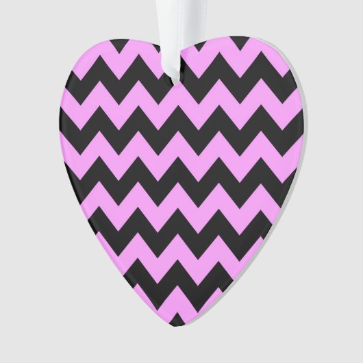 Roze en zwarte zigzag ornament (voorkant)