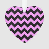 Roze en zwarte zigzag ornament (voorkant)