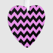Roze en zwarte zigzag ornament (voorkant)