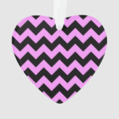 Roze en zwarte zigzag ornament (achterkant)