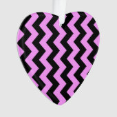 Roze en zwarte zigzag ornament (voorkant)