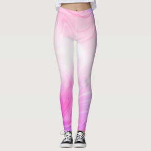 Roze Energie Wervel Workout Leggings voor Vrouwen