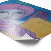 Roze engel, 4x6 druk foto afdruk (Hoek)