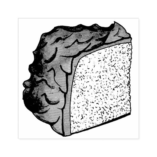 Roze Engel Eten Spons Cake Slice Bakken Foodie Rubberstempel (Afrduk)