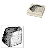 Roze Engel Eten Spons Cake Slice Bakken Foodie Rubberstempel (Gestempeld)