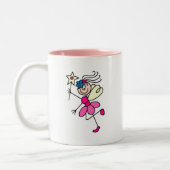 Roze engel met handmatige Mok (Links)