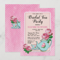 Roze Engelse Cottage Style Bridal Tea Party Shower