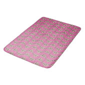 Roze engelvis badmat (Gekanteld)