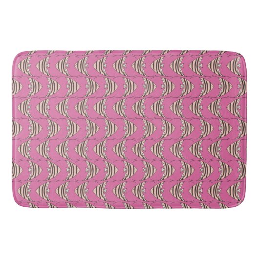 Roze engelvis badmat (Voorkant)